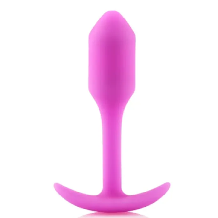 Anal BVibe Bvibe Snug Plug 1 Weighted Silicone Butt Plug 55 grams Fuchsia