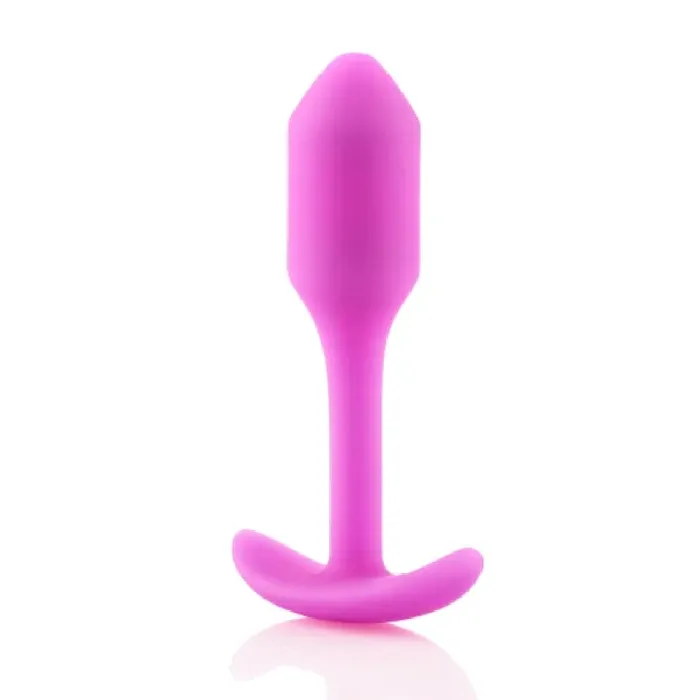 Anal BVibe Bvibe Snug Plug 1 Weighted Silicone Butt Plug 55 grams Fuchsia