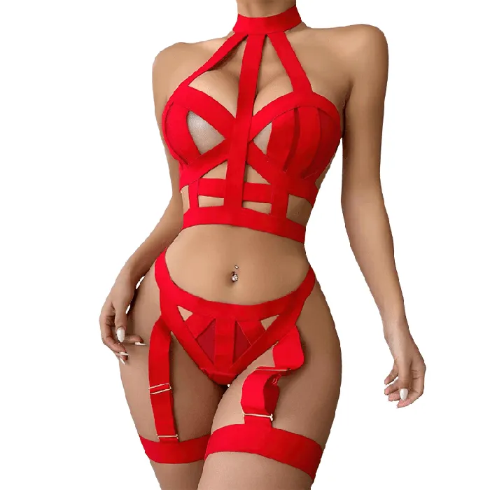 EVEs SECRETS Anal Erotic Bandage for Women Intimate Lingerie Set Sexy Strappy Outfits