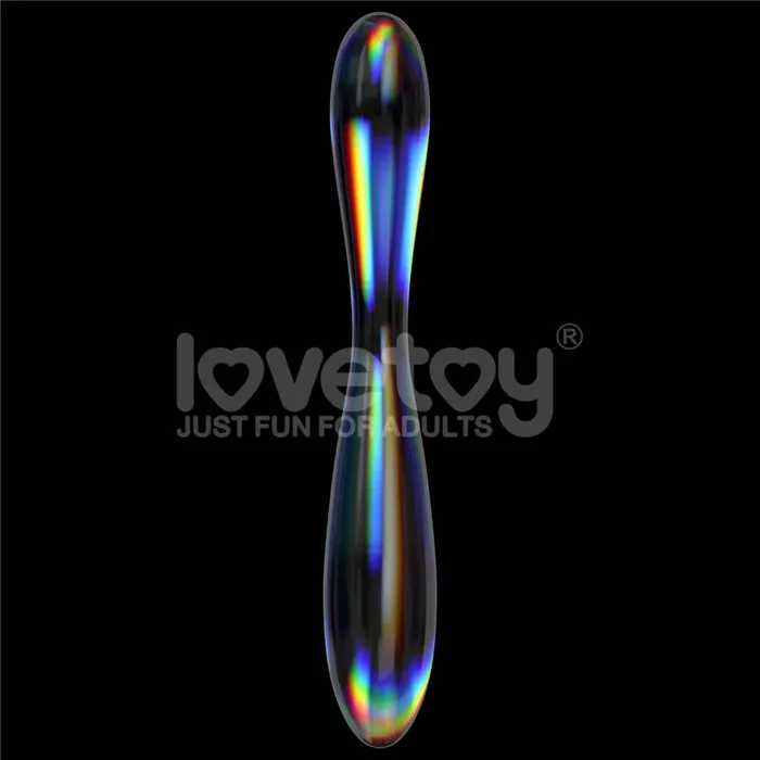 LOVETOY Dildos Twilight Gleam Glass Dildo Double Delight