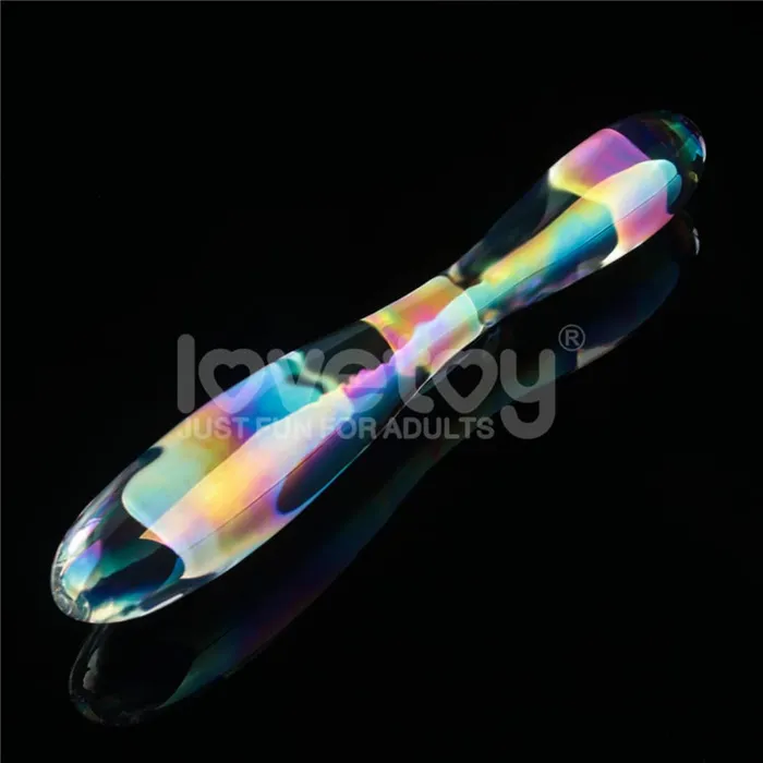 LOVETOY Dildos Twilight Gleam Glass Dildo Double Delight