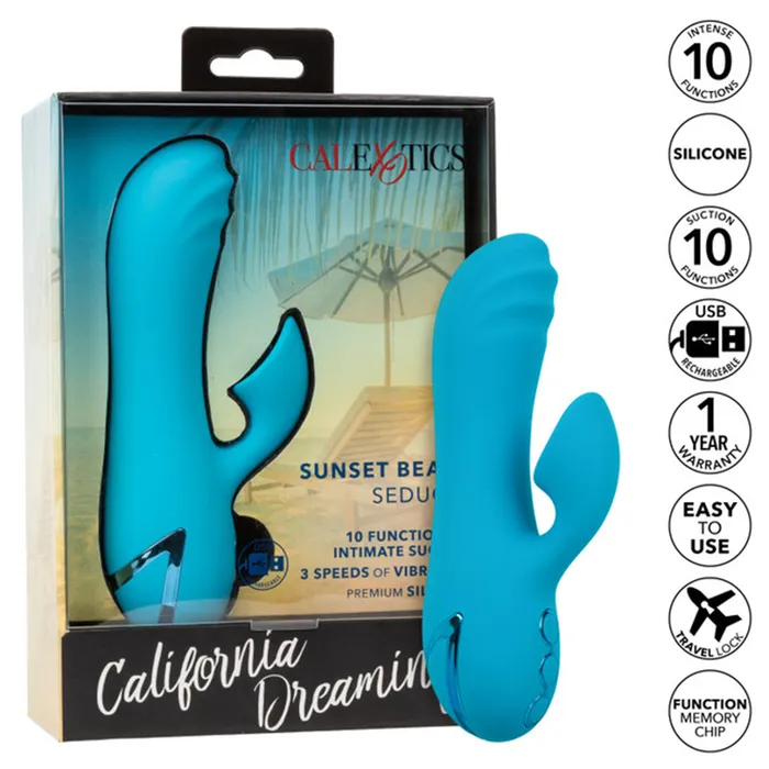 CalExotics Vibrators CaleXOtics California Dreaming Sunset Beach Seducer Blue
