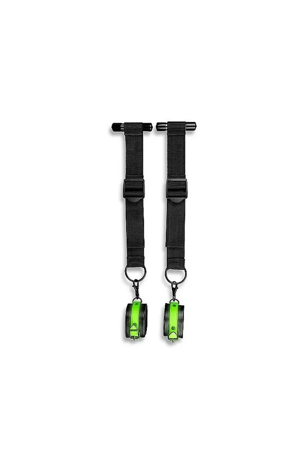 Dildos Shots Toys Ouch by Shots Toys Glow Door Restraint Kit Glow in the Dark